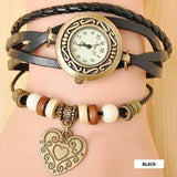 Heart Vintage Wrap Watch