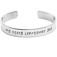 My Story Isnt Over Yet Engraved Bangle